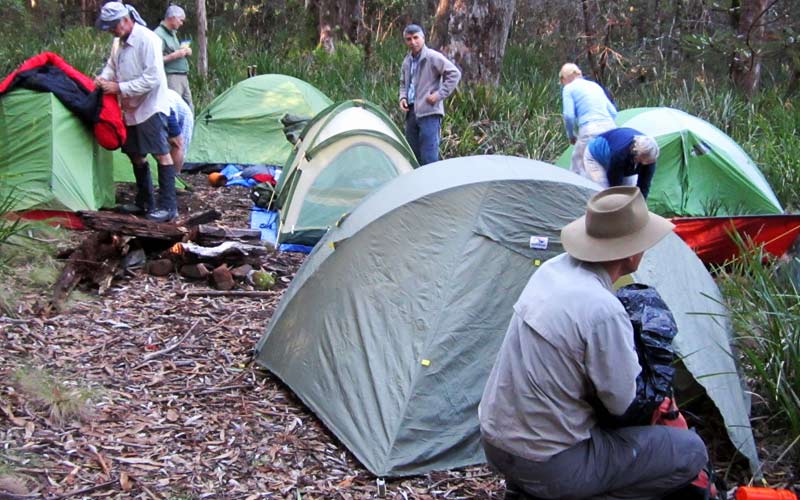 A good tent and warm sleeping bag is essential for a comfortable night in the bush